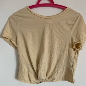 light yellow tie top